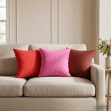 Vidaxl kussensloop 2 pcs heerlen roze 30 x 30 cm polyester