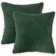 Vidaxl kussensloop 2 pcs heerlen donkergroen 30 x 30 cm bouclé