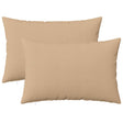 Vidaxl kussensloop 2 st heerlen crèmekleurig 30 x 50 cm stof