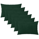 Vidaxl kussensloop 6 pcs heerlen donkergroen 30 x 50 cm fluweel