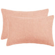 Vidaxl kussensloop 2 pcs heerlen roze 30 x 50 cm bouclé