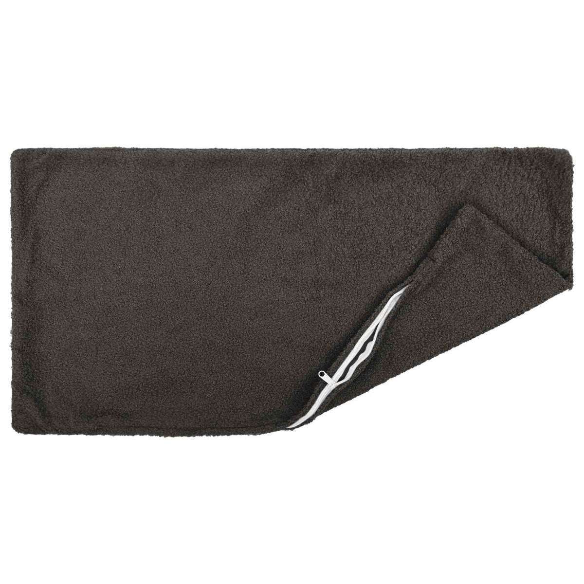 Vidaxl kussensloop 2 pcs heerlen donkergrijs 30 x 50 cm bouclé