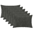 Vidaxl kussensloop 6 pcs heerlen antraciet 30 x 50 cm