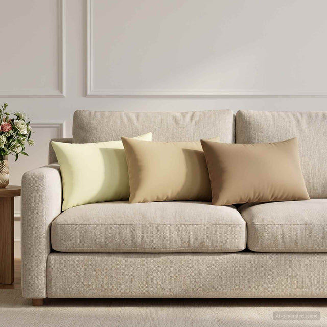 Vidaxl kussensloop 6 st heerlen taupe 30 x 50 cm polyester