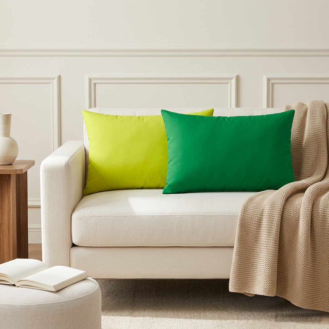 Vidaxl kussensloop 2 pcs heerlen groen 30 x 50 cm polyester