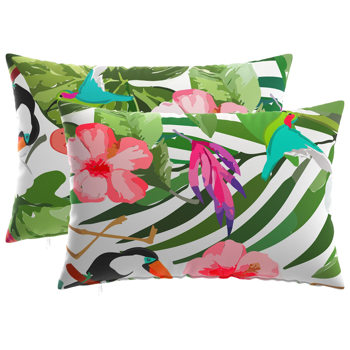Vidaxl kussensloop 2 pcs heerlen meerkleurig 30 x 50 cm polyester