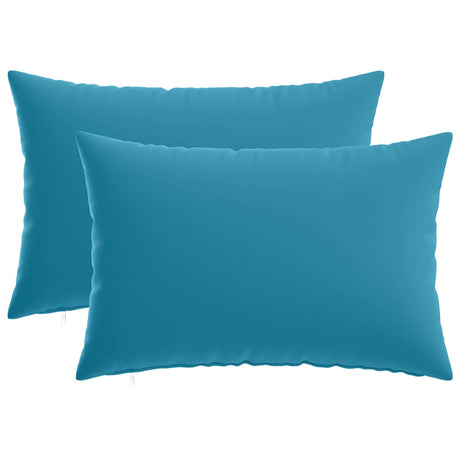 Vidaxl kussensloop 2 pcs heerlen lichtblauw 30 x 50 cm polyester