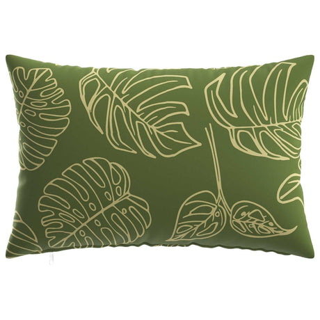 Vidaxl kussensloop 2 pcs heerlen bladontwerp 30 x 50 cm polyester