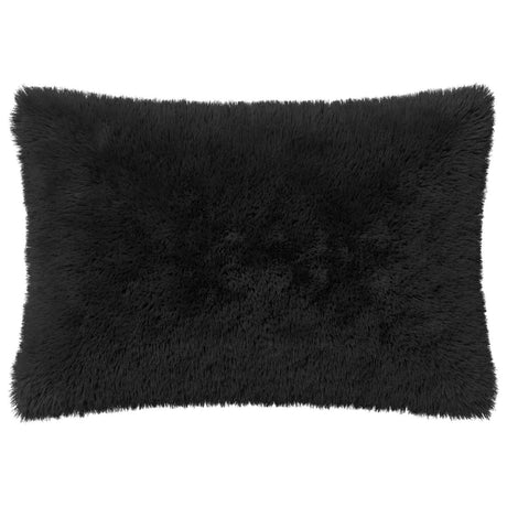 Vidaxl kussensloop 6 pcs heerlen zwart 30 x 50 cm pv fleece