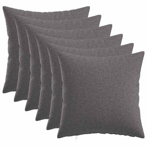 Vidaxl kussensloop 6 st heerlen lichtgrijs 35 x 35 cm stof