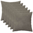 Vidaxl kussensloop 6 pcs heerlen lichtgrijs 35 x 35 cm fluweel
