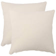 Vidaxl kussensloop 2 pcs heerlen crèmekleurig 35 x 35 cm bouclé