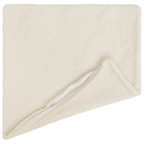 Vidaxl kussensloop 6 pcs heerlen crèmekleurig 35 x 35 cm bouclé