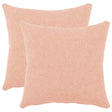 Vidaxl kussensloop 2 pcs heerlen roze 35 x 35 cm bouclé