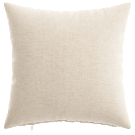 Vidaxl kussensloop 2 st heerlen crèmekleurig 35 x 35 cm chenille stof