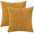 Vidaxl kussensloop 2 pcs heerlen geel 35 x 35 cm microfiber fleece