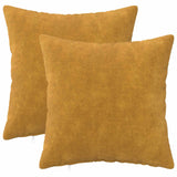 Vidaxl kussensloop 2 pcs heerlen geel 35 x 35 cm microfiber fleece