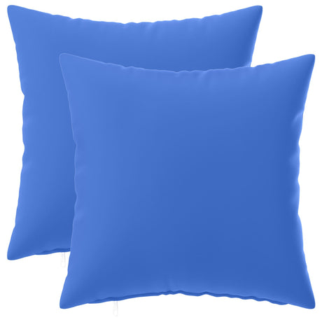 Vidaxl kussensloop 2 pcs heerlen koninklijk blauw 35 x 35 cm polyester