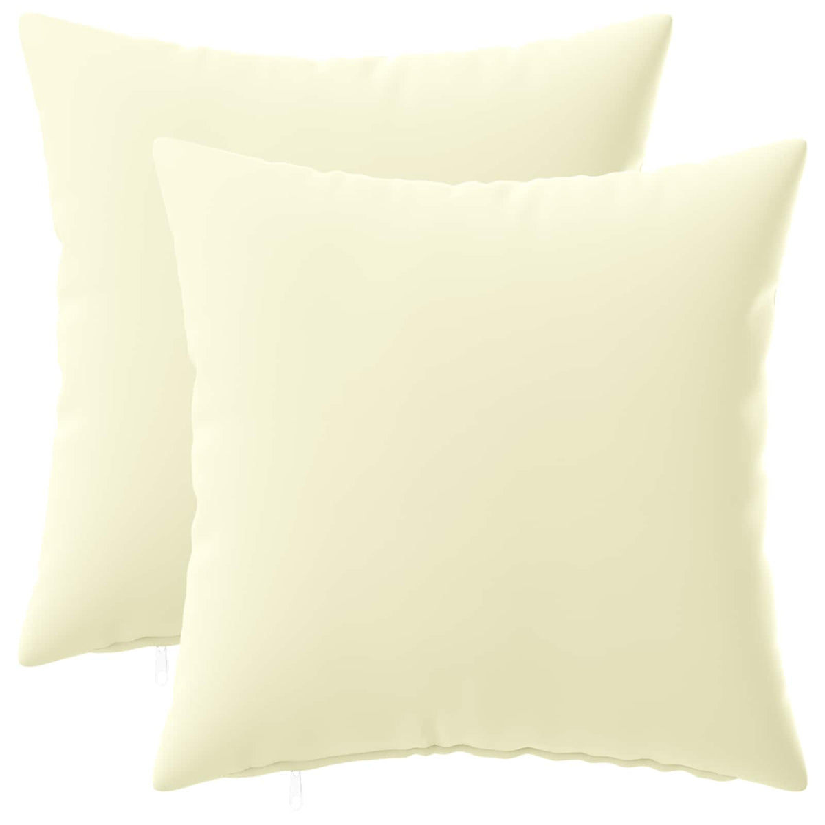Vidaxl kussensloop 2 pcs heerlen crèmekleurig 35 x 35 cm polyester