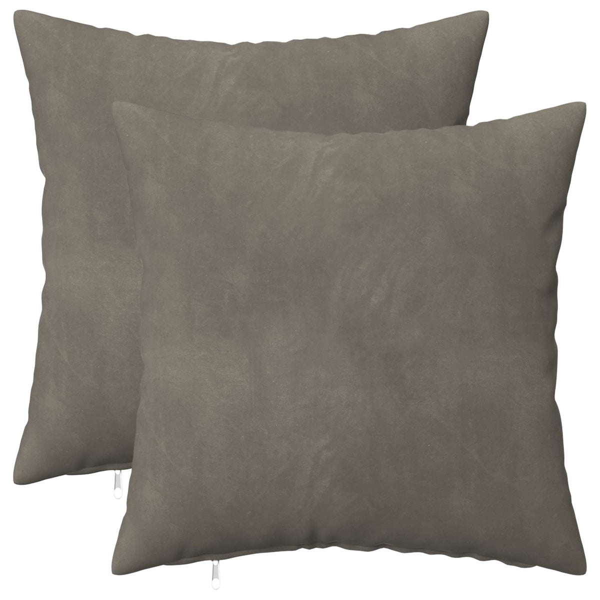 Vidaxl kussensloop 2 pcs heerlen lichtgrijs 40 x 40 cm fluweel