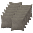 Vidaxl kussensloop 12 pcs heerlen lichtgrijs 40 x 40 cm fluweel