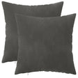 Vidaxl kussensloop 2 pcs heerlen donkergrijs 40 x 40 cm fluweel