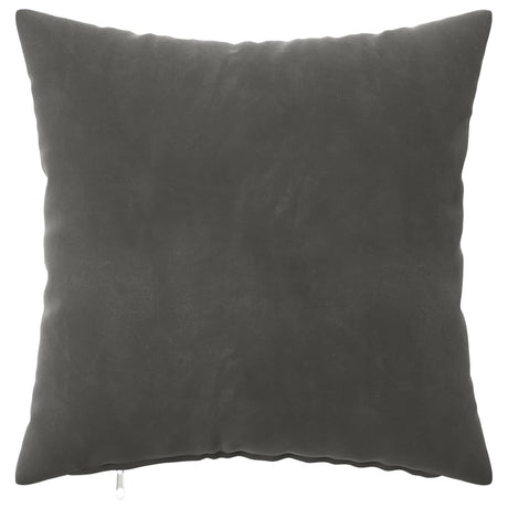 Vidaxl kussensloop 2 pcs heerlen donkergrijs 40 x 40 cm fluweel