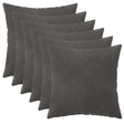 Vidaxl kussensloop 6 pcs heerlen donkergrijs 40 x 40 cm fluweel