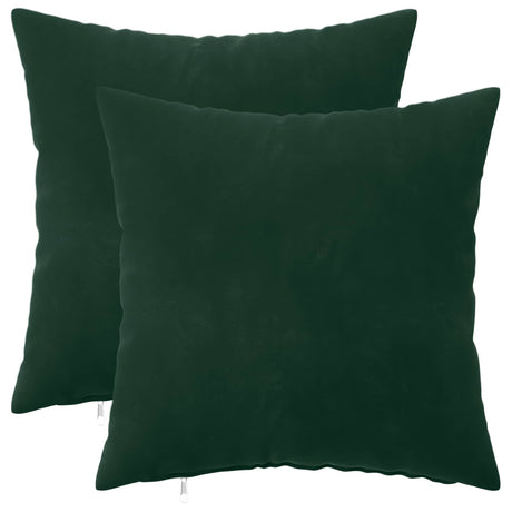 Vidaxl kussensloop 2 pcs heerlen donkergroen 40 x 40 cm fluweel