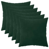 Vidaxl kussensloop 6 pcs heerlen donkergroen 40 x 40 cm fluweel