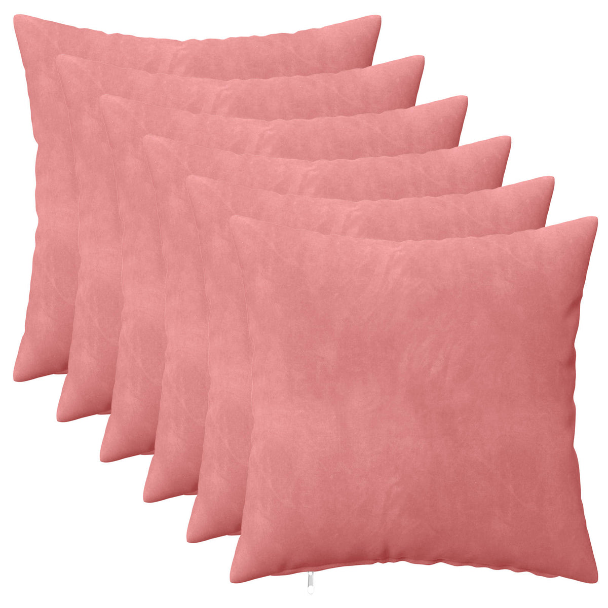 Vidaxl kussensloop 6 pcs heerlen roze 40 x 40 cm fluweel