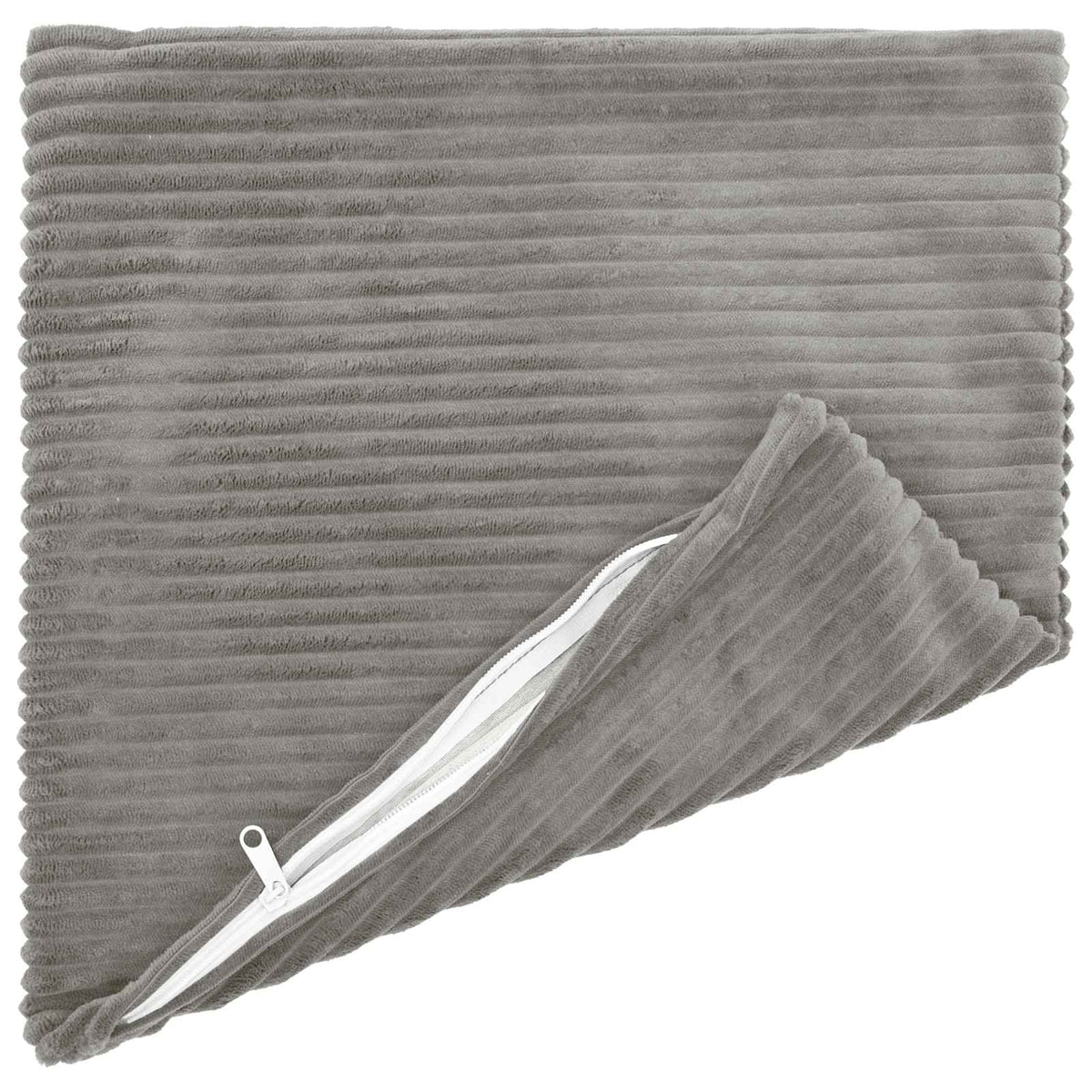 Vidaxl kussensloop 6 pcs heerlen lichtgrijs 40 x 40 cm corduroy