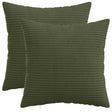 Vidaxl kussensloop 2 pcs heerlen groen 40 x 40 cm corduroy
