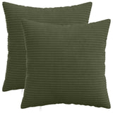 Vidaxl kussensloop 2 pcs heerlen groen 40 x 40 cm corduroy