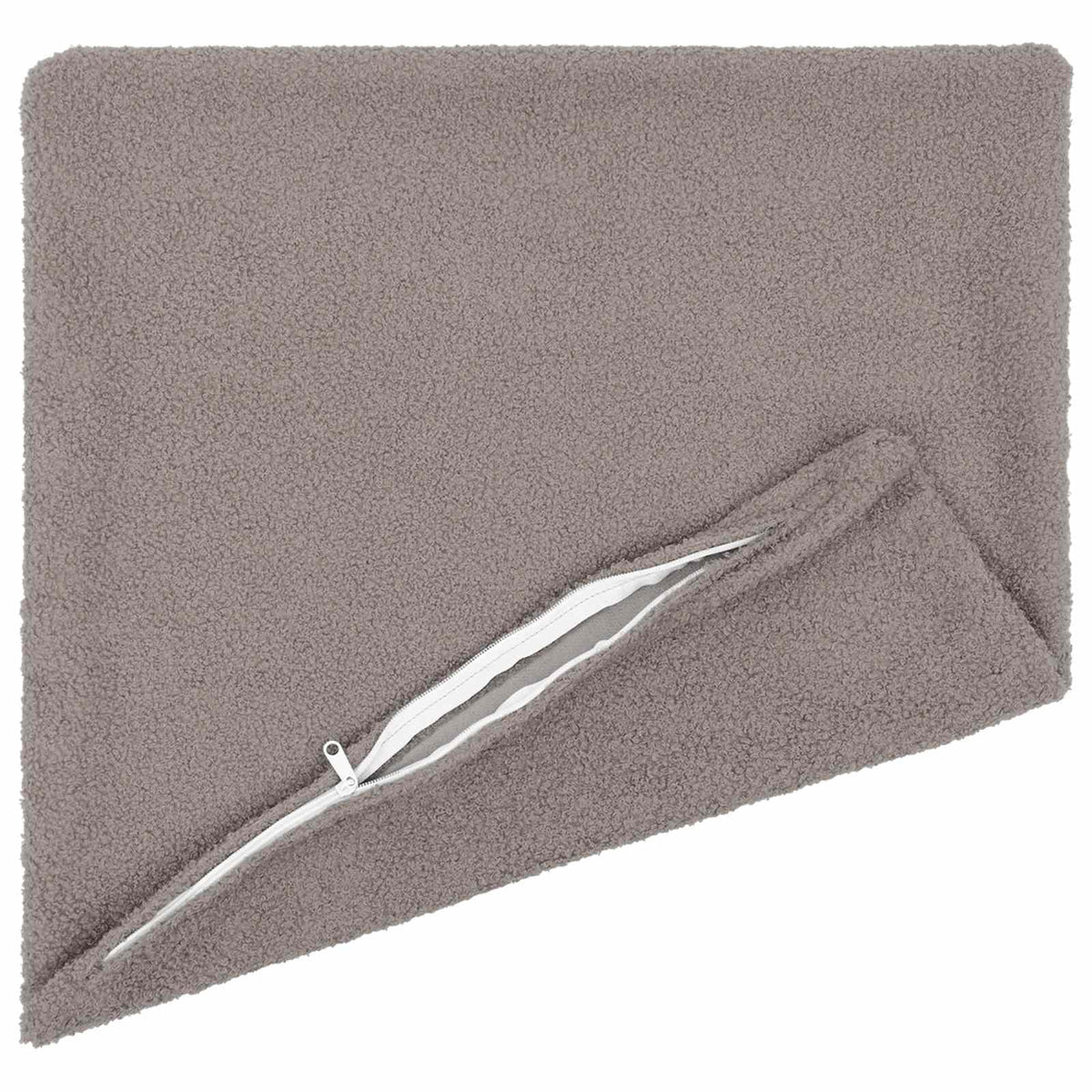 Vidaxl kussensloop 2 pcs heerlen lichtgrijs 40 x 40 cm bouclé