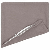 Vidaxl kussensloop 6 pcs heerlen lichtgrijs 40 x 40 cm bouclé