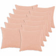 Vidaxl kussensloop 12 pcs heerlen roze 40 x 40 cm bouclé