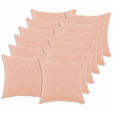 Vidaxl kussensloop 12 pcs heerlen roze 40 x 40 cm bouclé