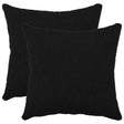 Vidaxl kussensloop 2 pcs heerlen zwart 40 x 40 cm bouclé