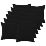 Vidaxl kussensloop 12 pcs heerlen zwart 40 x 40 cm bouclé