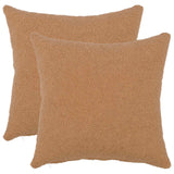 Vidaxl kussensloop 2 pcs heerlen beige 40 x 40 cm bouclé