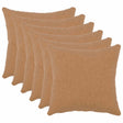 Vidaxl kussensloop 6 pcs heerlen beige 40 x 40 cm bouclé