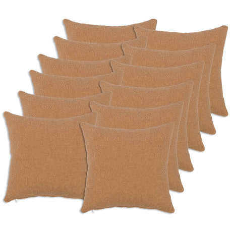 Vidaxl kussensloop 12 pcs heerlen beige 40 x 40 cm bouclé