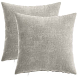 Vidaxl kussensloop 2 st heerlen lichtgrijs 40 x 40 cm chenille stof