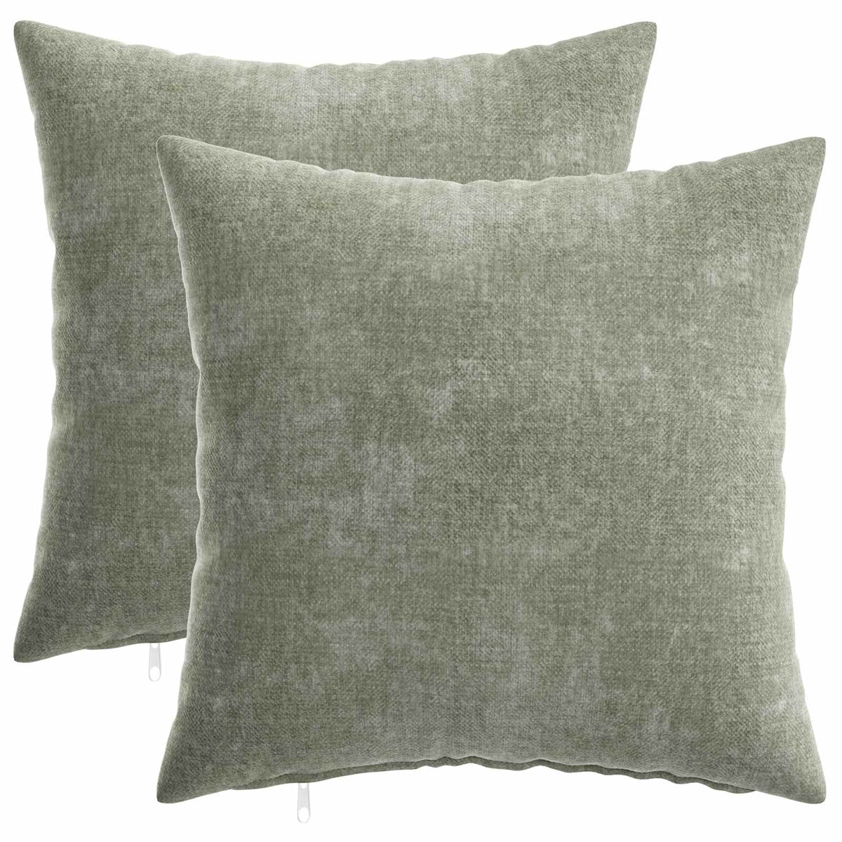 Vidaxl kussensloop 2 st heerlen groen 40 x 40 cm chenille stof