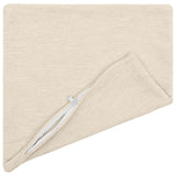 Vidaxl kussensloop 2 st heerlen crèmekleurig 40 x 40 cm chenille stof