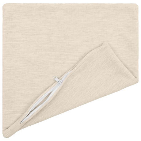 Vidaxl kussensloop 2 st heerlen crèmekleurig 40 x 40 cm chenille stof