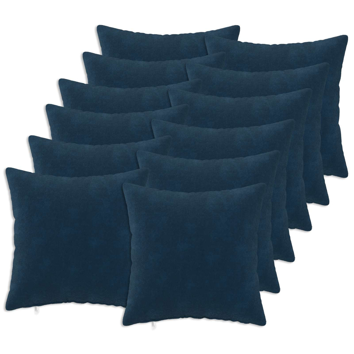 Vidaxl kussensloop 12 pcs heerlen blauw 40 x 40 cm microfiber fleece