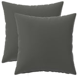 Vidaxl kussensloop 2 pcs heerlen antraciet 40 x 40 cm polyester