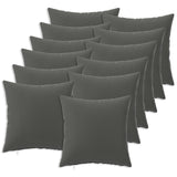Vidaxl kussensloop 12 pcs heerlen antraciet 40 x 40 cm polyester